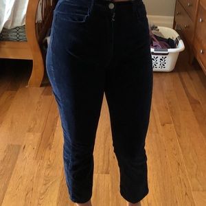BRANDY MELVILLE NAVY CORDUROY PANTS